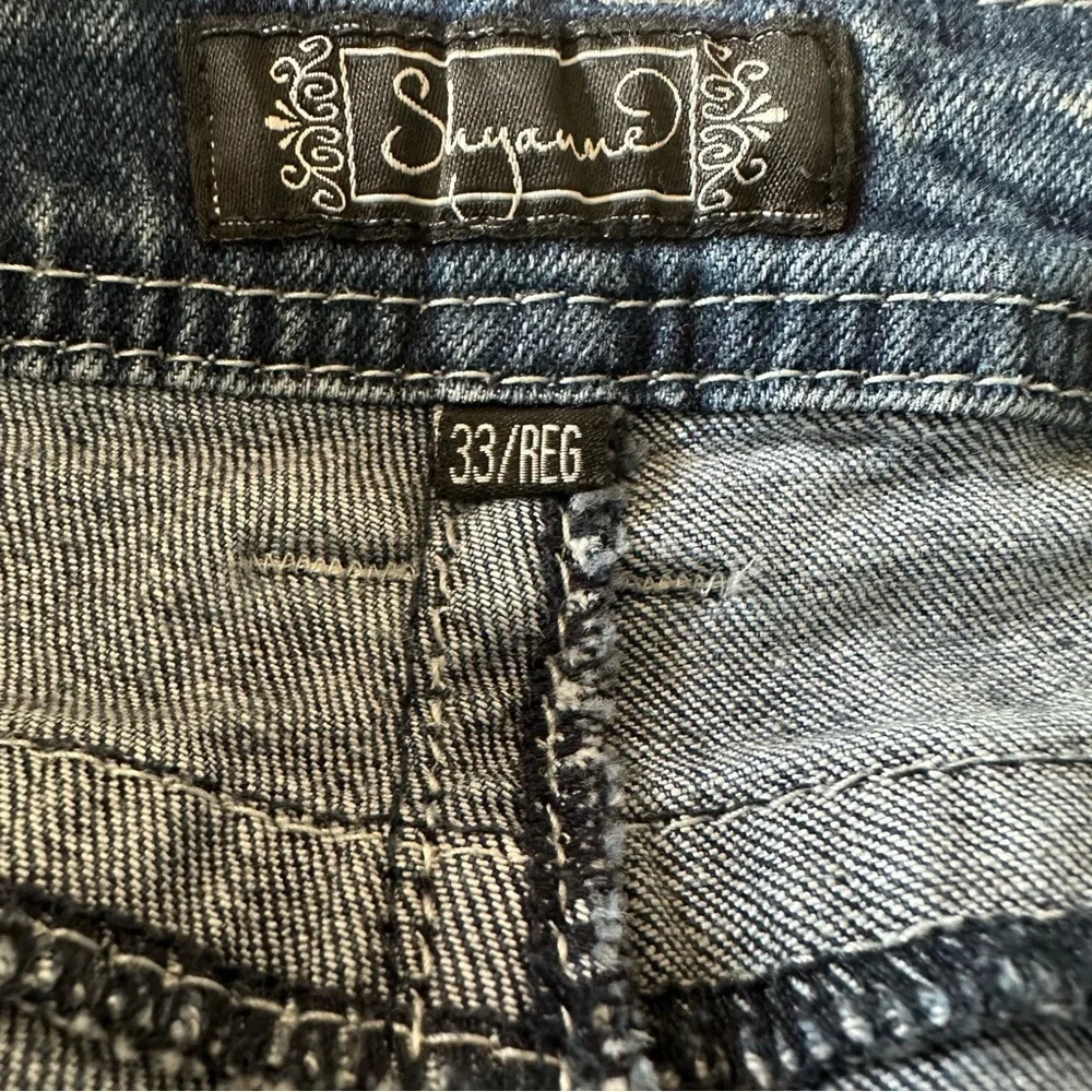 Shyanne Womens Bootcut Mid Rise Jeans Sz 33